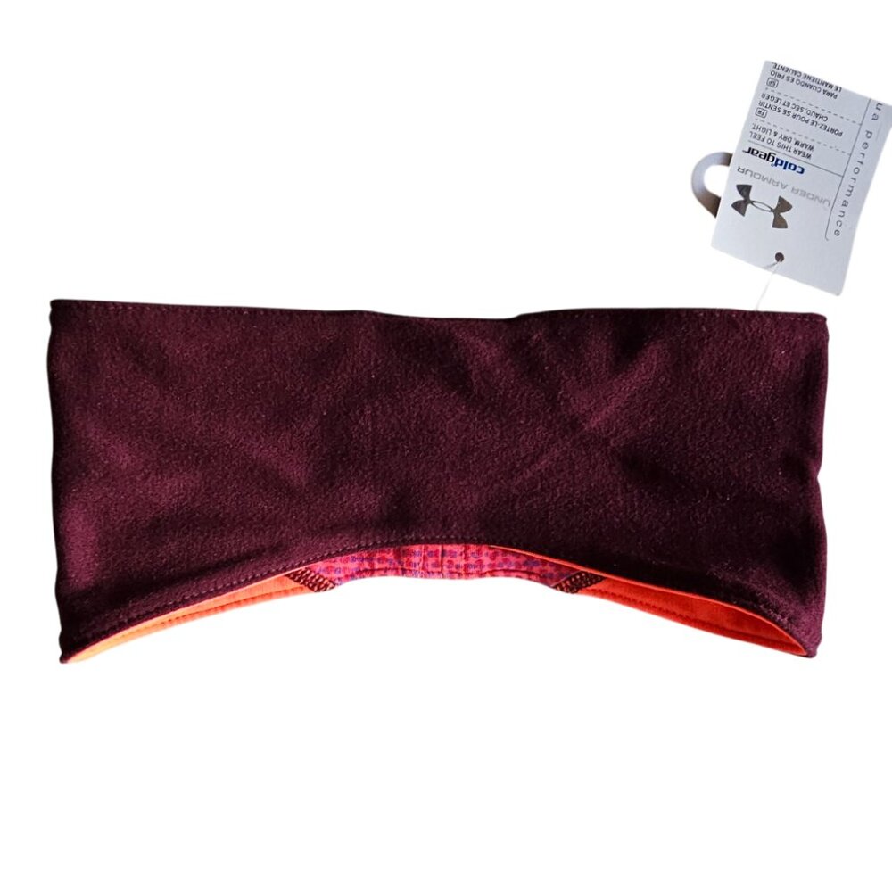 Under Armour ColdGear® Women's Earwarmer Headband | OS | NWT | Salmon Maroon - Picture 3 of 10